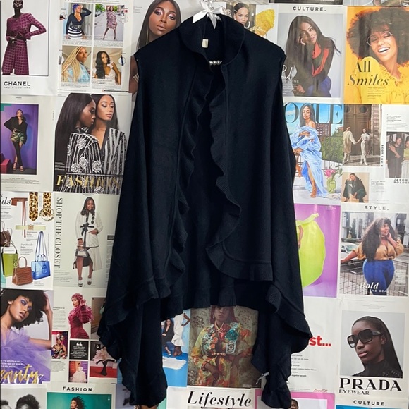 Knit Ruffle Cardigan - Picture 2 of 7